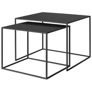 BLOMUS Set 2 Beistelltische -FERA- L schwarz (2er-Set)