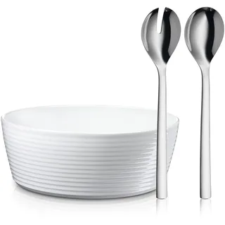 WMF Nuova Salat-Set Silber/Weiß 3-tlg.