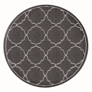 Teppich Berlin, Sanat, rund, Höhe: 6 mm, In -und Outdoor geeignet, robust und pflegeleicht grau Ø 120 cm x 6 mm