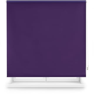 Blindecor Premium Verdunkelungsrollo nach Maß | Violett | 85 x 220 cm (Breite x Höhe) Stoffgröße 82 x 215 cm | Verdunkelungsrollo mit 38 mm Rohr, robuster und eleganter