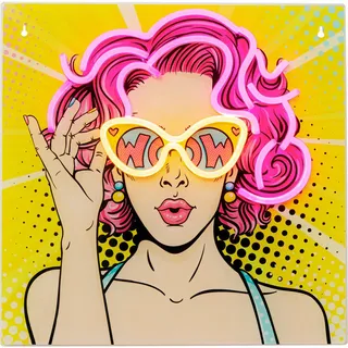 Kare LED Glasbild BEAUTY (BHT 39x39x1,50 cm, - Leuchten, Innenbeleuchtung, Dekoleuchten, Dekoleuchten