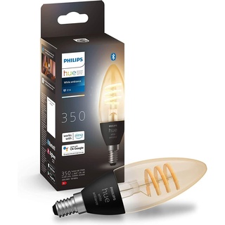 Philips Hue White Ambiance Filament E14 Einzelpack 350l 4,6W