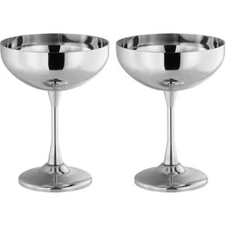 APS Eisbecher 2er Set Edelstahl 260 ml