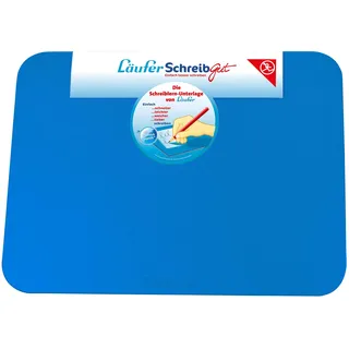 Läufer 30911 SchreibGut Schreibtischunterlage zum Schreiben lernen, für den perfekten Schulanfang, Zubehör für Kinderschreibtisch, rutschfest und abwischbar, blau