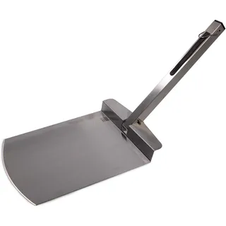 Frischluftküche Pizzaheber Edelstahl - Ermöglicht einfaches Handling von Pizza und Brot, ideal für Grill und Backofen - Edelstahl, 65x25x3cm