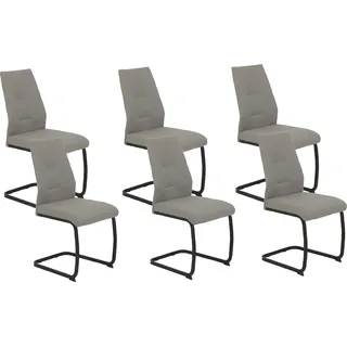 Hela Freischwinger Ariana, Esszimmerstuhl (Set), 6 St., Zertifizierter "Waterfree" Stoff - sehr Robust, 140 kg belastbar