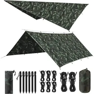 Tarp Zeltplane 3x3M/3x4M Wasserdicht Ultraleicht Camping Outdoor
