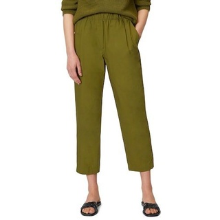 Marc O'Polo Bundfaltenhose Pants, jogging style, slim fit, elastic tape mit elastischem Taillenbund grün 40