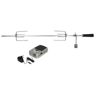 Enders® Grillspieß 7911 (Set, inkl. Elektromotor & Netzteil), Elektromotor, Edelstahl silberfarben