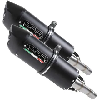 Gpr Exhaust Systems Furore Nero Aprilia Dorsoduro 900 17-19 Nicht Homologierter Slip-on-schalldämpfer - Matt Black / Matt Black - Not Homologated