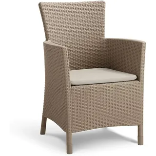 ALLIBERT Iowa Gartenstuhl 60 x 62 x 89 cm cappuccino