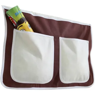 Livetastic Betttasche Ticaa 809544 Stofftasche, Braun, Beige, Textil, Uni, 2 Fächer, 56x32x2 cm, Kinder- & Jugendzimmer, Kindermöbel, Kinderbetten, Kinderbettzubehör