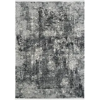Dieter Knoll Webteppich Avignon, Dunkelgrau, Textil, Abstraktes, rechteckig, 240x300 cm, Oeko-Tex® Standard 100, für Fußbodenheizung geeignet, rutschfest, in verschiedenen Größen erhältlich, Hausstauballergiker antistatisch, pflegeleicht, strapazierfähig, reißfest, Teppiche & Böden, Teppiche, Webteppiche