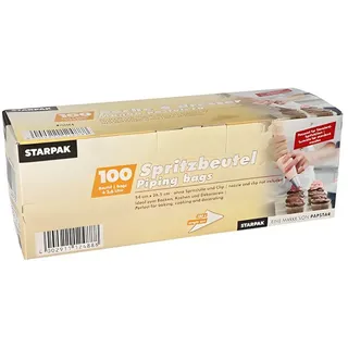 Papstar Spritzbeutel 2,6 l 54 cm x 26,5 cm transparent