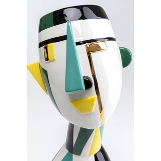KARE DESIGN Deko-Vase Happy Face 42,6 cm Keramik Bunt