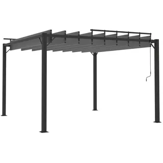 vidaXL Pergola mit Lamellendach 3 x 3 m Anthrazit