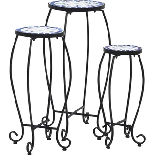 vidaXL Gartentisch 30 x 70 cm Grau