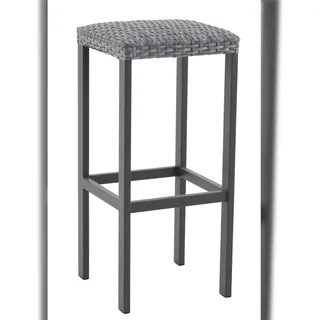 METRO PROFESSIONAL Gastro Barhocker Balsario, Alu/PE-Rattan, grau