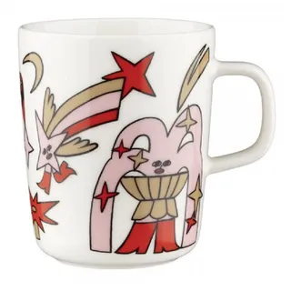 Marimekko Tasse Becher Oiva Aureate Glow Light Pink, Red, Beige, Black (Klein)