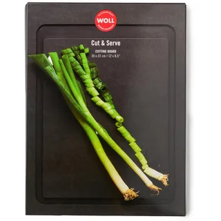 WOLL Cut & Serve Schneidebrett Kunststoff 1-tlg. 30 x 22 cm Schwarz