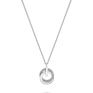 JETTE Silberkette JETTE Damen-Kette 925er Silber 30 Zirkonia, SWING silberfarben