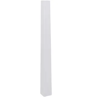 VIVANNO Bodenvase Standvase Fiberglas Obelisk Weiß Matt 120
