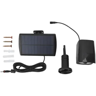 Led-solarstrahler Mit Attrappe Einer Kamera, Pir-bewegungsmelder, Ip65 Wasserdicht, 2200-mah-akku, Außenbeleuchtung Für Hof Und Garten
