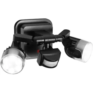 OREiN Led Außenleuchte mit Bewegungsmelder Außen 1600Lm, 12W ersetzt 150W, 5000K Tageslicht Doppel LED Strahler 450° verstellbar mit 3 Modi, IP65 Aussenlampe Fluter für Garage/Bauernhof/Decke/Haustür