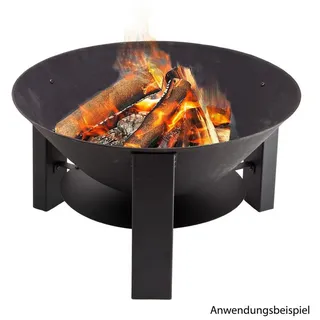 DEMA Feuerschale Teneriffa Ø 60 cm Schwarz