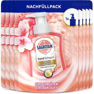 Sagrotan Samt-Schaum Nachfüller Kirschblüte & Rose 8 x 250 ml