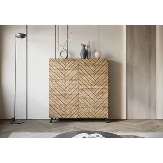 Home Affaire Phuket 120 x 128 x 39 cm schwarz