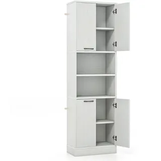Costway Küchenbuffet 190 cm Hellgrau