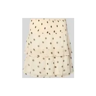 Mini-Rock aus Chiffon Modell 'SMILLA', Weiss, XS