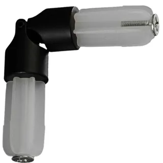LIEDECO Vorhangstange Gelenkverbinder 1-läufig Ø 20 mm 0 cm Schwarz