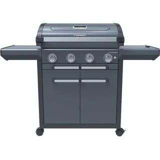Campingaz 4 Serie Premium Gasgrill mit Seitenbrenner, emaillierter Kochfläche und InstaClean Aqua System