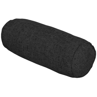 XIEMINLE Rundes Nackenrolle, Sofa-Armlehnenkissen, Bettlückenfüller, Nacken-Armlehnenkissen für unteren Rücken, Knie, Nackenstütze, abnehmbares Zylinder-Schlafkissen (40 x 15 cm, Schwarz)