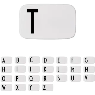 Design Letters Buchstaben Brotdose für Kinder, Erwachsene A-Z | Lunchbox BPA frei | Lunchbox Erwachsene | Personalisierte Geschenke | Ideal als Snackbox, Frühstücksbox, Brotbox Kinder, Brotdose Schule