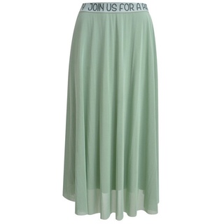 Smith & Soul Faltenrock lang Mesh Skirt - sage green grün S