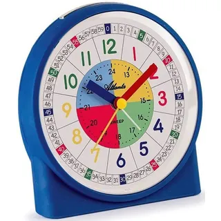 Atlanta Kinderwecker Lernwecker, 2125/15 ideal auch als Geschenk blau