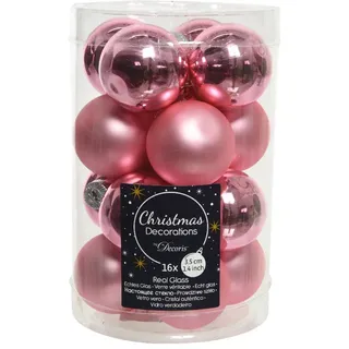 Christmas Decorations Weihnachtskugeln Glas Christbaumkugeln rosa pink