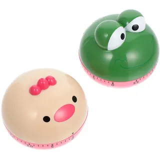 SOLUSTRE Manueller Timer 2 Stücke Tiere Küchentimer Eieruhren Hase B?r Figur Kinder Countdown Timer Küche Wecker Zeitmesser Kurzzeitwecker Lustige Eieruhr für Erwachsene Junge ?dchen