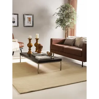 benuta Wollteppich Jamal, rechteckig, Höhe: 6 mm, Wolle, Teppich Wohnzimmer, Schlafzimmer, Esszimmer, Flur, Hygge weiß rechteckig | 300 cm x 400 cm x 6 mm
