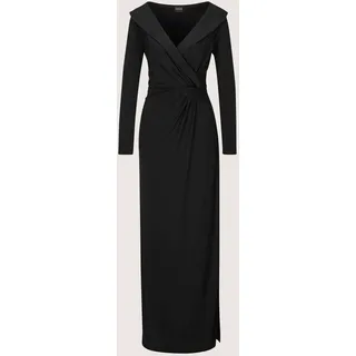 Madeleine Maxikleid Wickel-Optik Schwarz 34