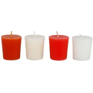 BURI Tafelkerze 12x Votiv-Duftkerze Kerzen Licht Beleuchtung Deko Advent Weihnachten