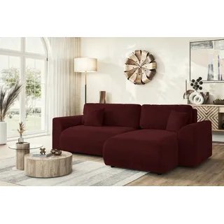 Home Affaire Eckcouch Polyester 2-Sitzer rot