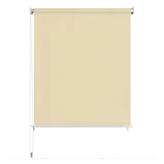 vidaXL Gedaliah Außenrollo 240 x 140 cm Cremeweiß