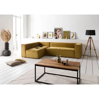 Ecksofa modular 175x92x64 gelb BRUGGE