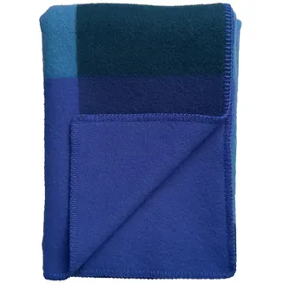 Røros Tweed Syndin Kuscheldecke 135 x 200 cm Blau