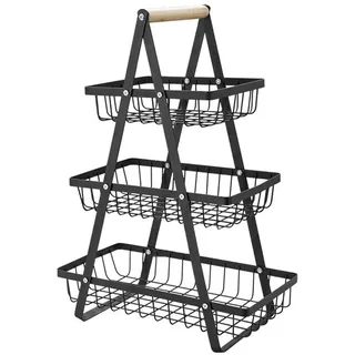 XDeer Obstschale 2/3 Stöckig Obstkorb,Abnehmbar Obst Etagere,Küchen Moderne Etagen, Obstschale,Obstschale Metall,Geeignet zum Platzieren von Obst,Kuchen