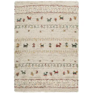 benuta Nest Hochflorteppich, Beige, Textil, Rauten, Rechteckig, 200x290 cm, Oeko-Tex® Standard 100, wasserabweisend, Teppiche & Böden, Teppiche, Hochflorteppiche & Shaggys